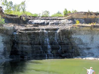 Eureka City Lake Falls - Eureka, Kansas