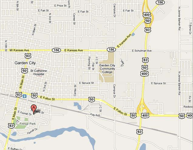 Finney County Historical Museum Map - Garden City, Kansas