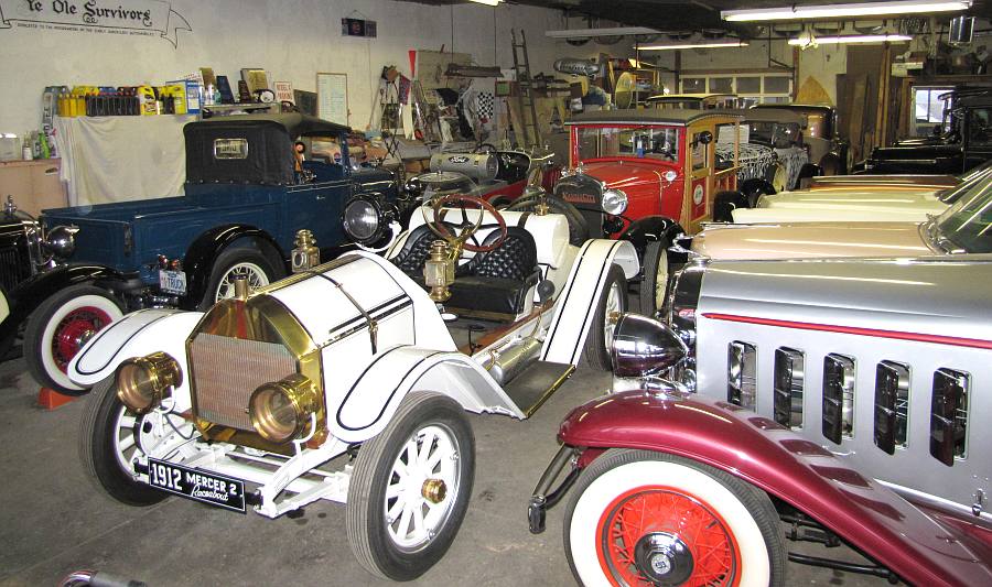 Classic restored Ford automobiles and trucks
