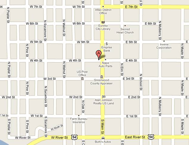 Greenwood County Historical Society Museum Map - Eureka, Kansas