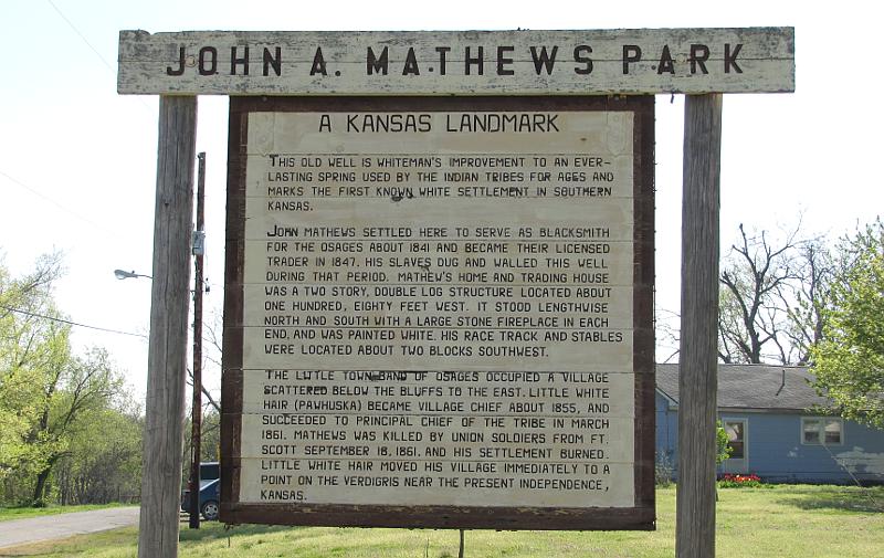 Oswego, Kansas historical marker