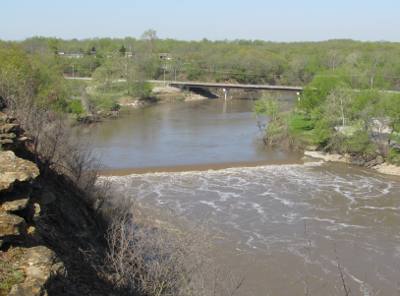 Neosho River Falls - Oswego, Kansas