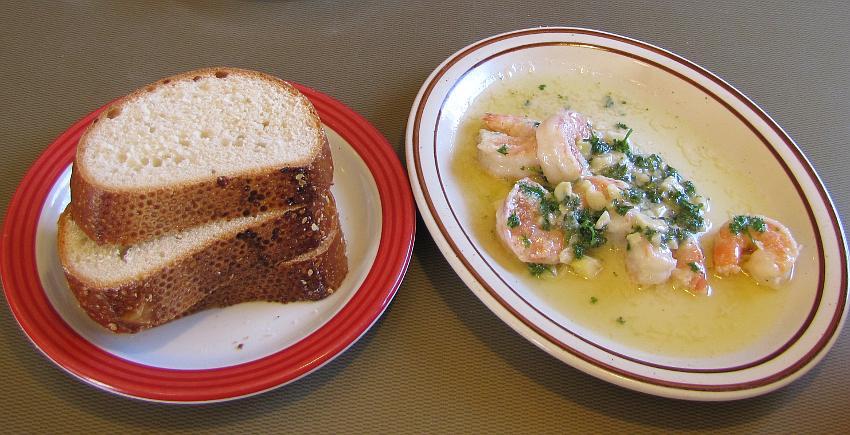 Shrimp Scampi appetizer - Anthony's Diner