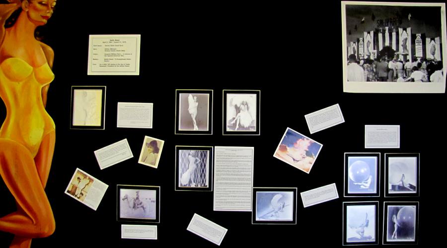 Sally Rand display at the Carnival Heritage Museum