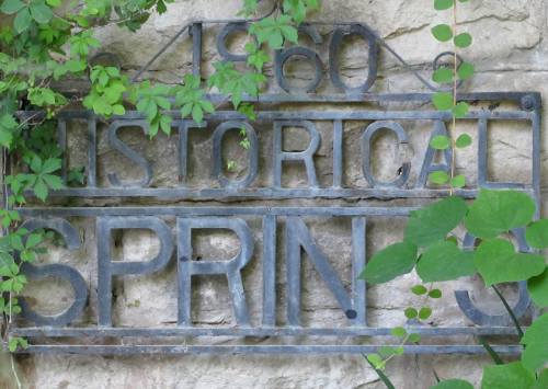 Central Park Spring and Waterfall - Marion, Kansas