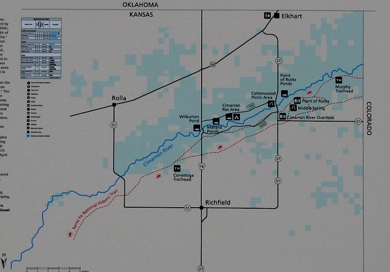 Cimarron National Grassland Map - Elkhart, Kansas