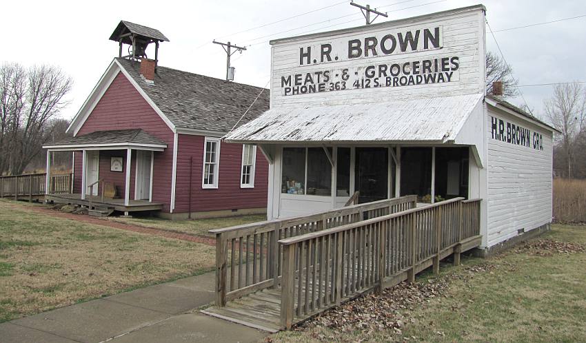 Green Elm School, H. R. Brown Meats and Groceries