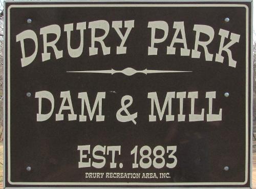 Drury Park Dam and Waterfall 1883