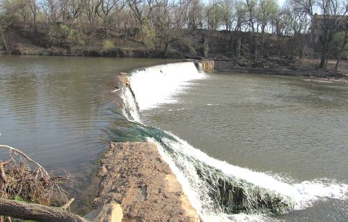 Drury Dam Waterfall Caldwell, Kansas