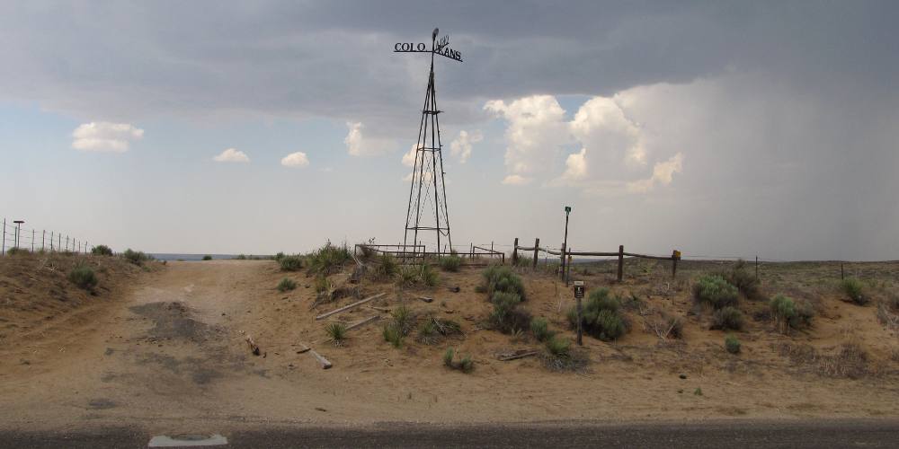 Eight Mile Corner Windmill at the Colorado, Kansas, Oklahoma Tristate Point