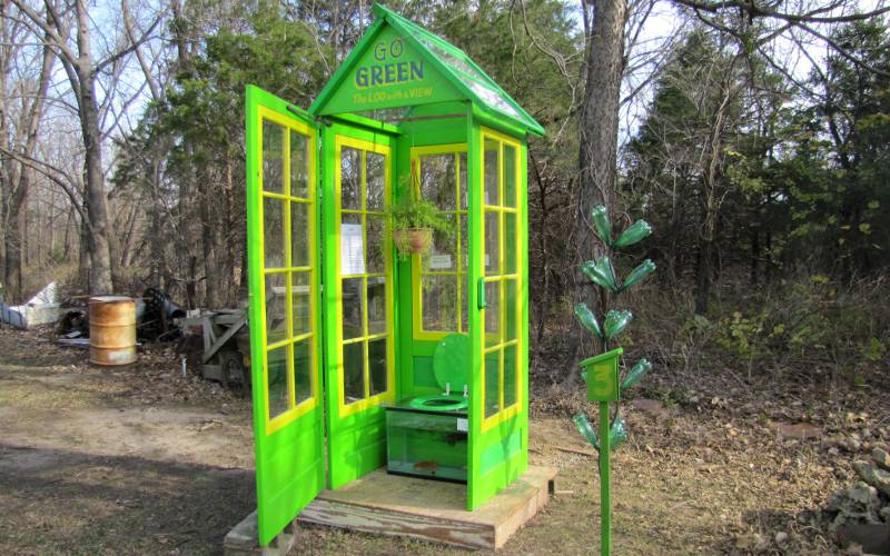 Solar outhouse