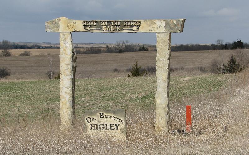 Home on the Range sign
