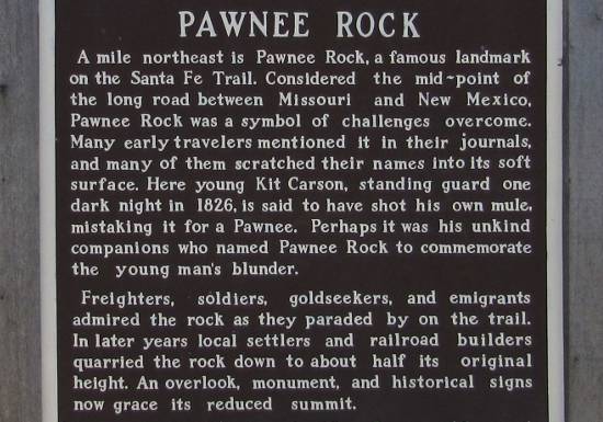 Pawnee Rock State Historic Site - Pawnee Rock, Kansas