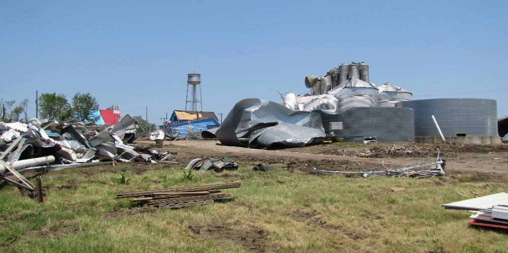 Reading, Kansas tornado damage