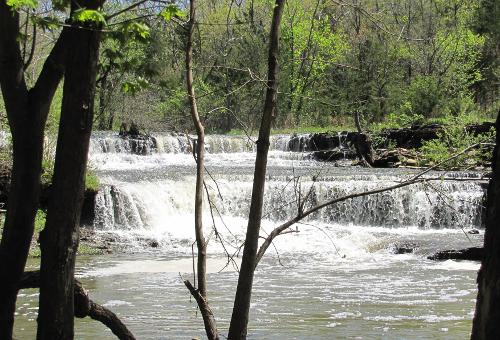 Rock Creek Lake Waterfall - Fort Scott, Kansas