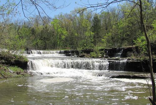 Rock Creek Lake Waterfall - Fort Scott, Kansas