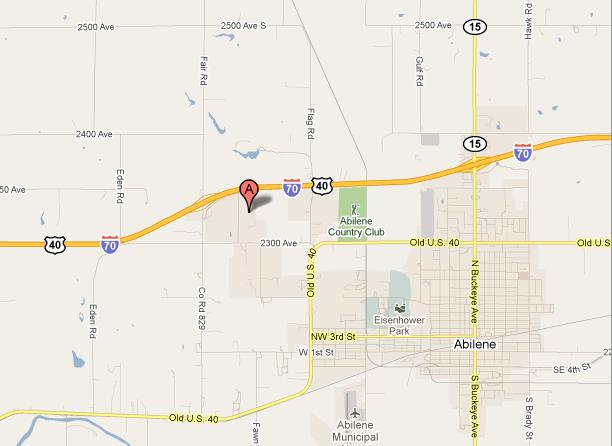 Russell Stover store map - Abilene, Kansas