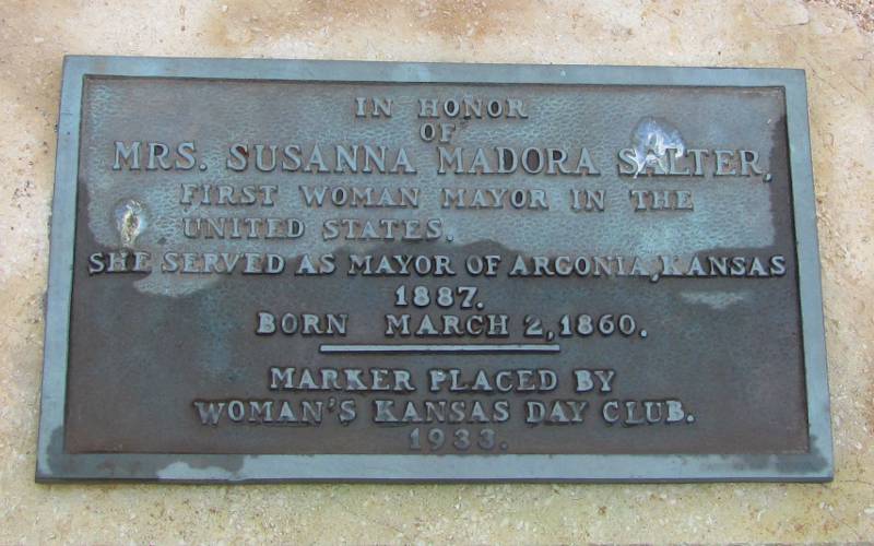 Susanna Madora Salter historic marker