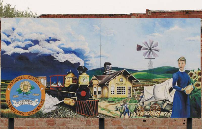 Susanna Madora Salter Mural - Argonia, Kansas