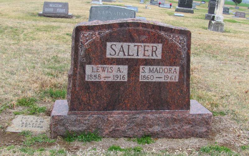 Susanna Madora Salter grave - Argonia, Kansas