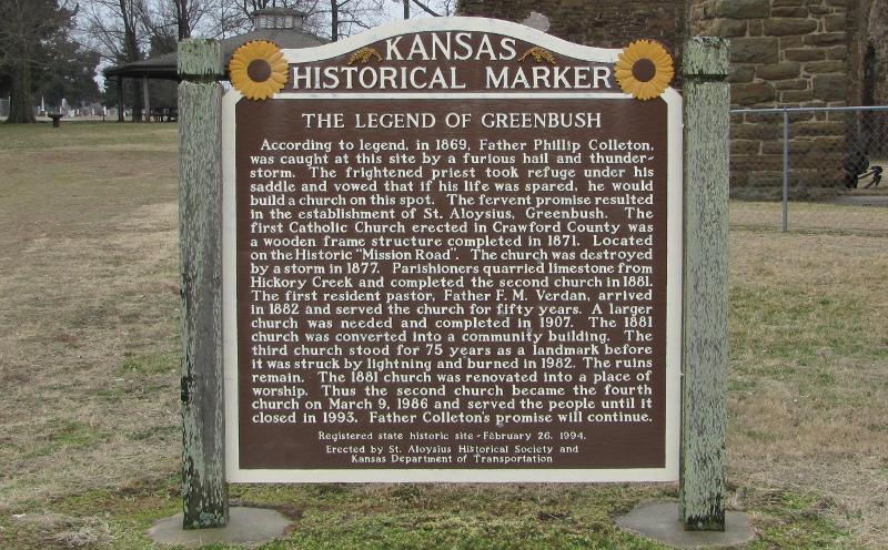 St. Aloysius Church Historic Site marker