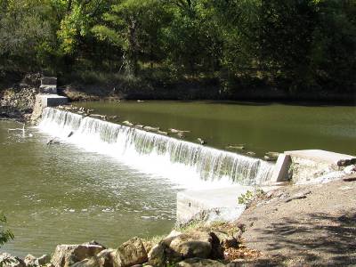 Tunnel Mill Dam Falls - Winfield, Kansas