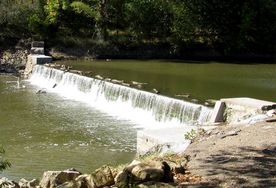 Tunnel Mill Dam Falls - Winfield, Kansas