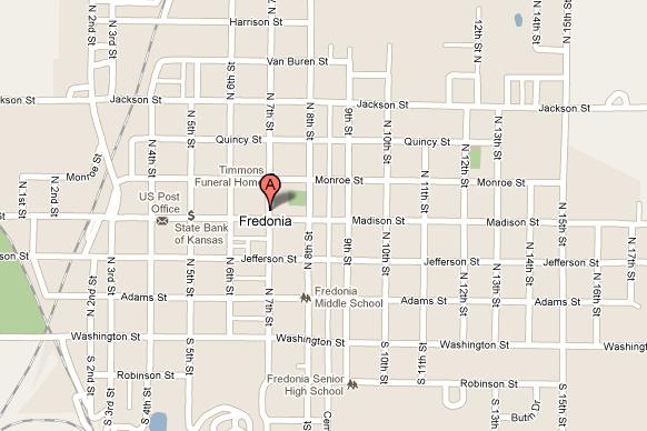 Wilson County Musuem Map - Fredonia, Kansas