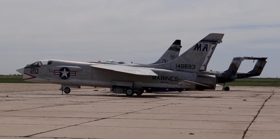 Vought F-8H Crusader at the Mid-America Air Museum, Liberal Kansas
