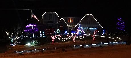 Clark Family Christmas light and music program - Shawnee, Kansas