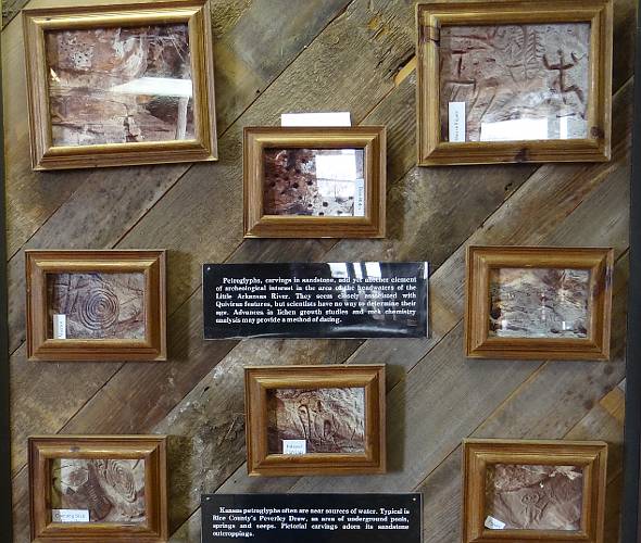 Native American petroglyphs - Coronado Quivira Museum