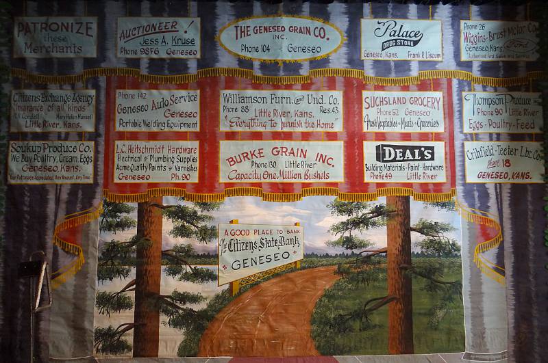 advertising curtain - Coronado Quivira Museum