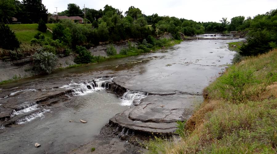 Smoky Hill River Falls - Salina, Kansas