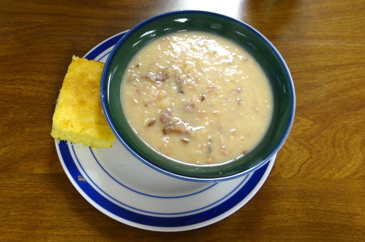 ham and beans at The Miracle Cafe - Reading, Kansas