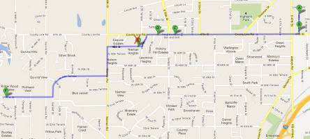 North Johnson County - South Wyandotte County Christmas Map
