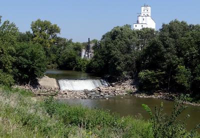 Minneapolis, Kansas - Markley Dam Waterfall