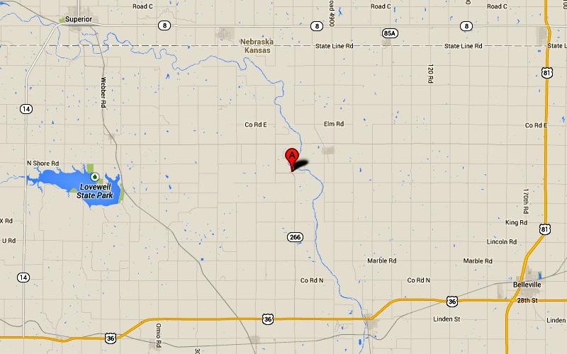 Pawnee Indian Museum State Historic Site map - Republic, Kansas