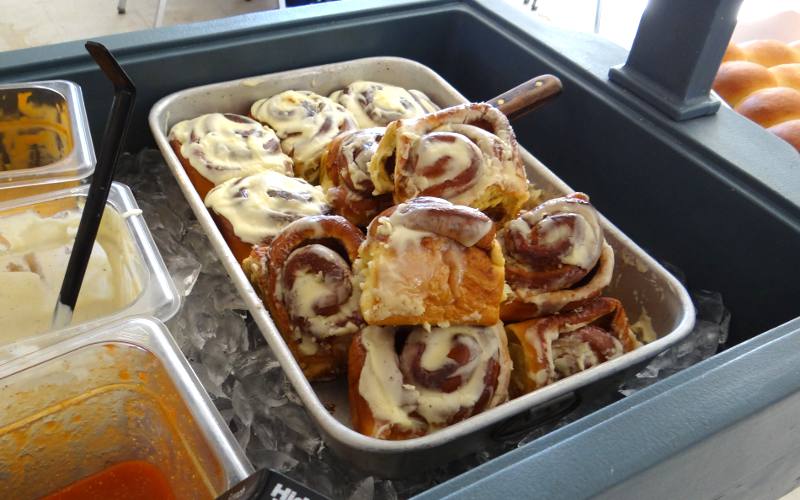 Sommerset Hall Cafe cinnamon rolls