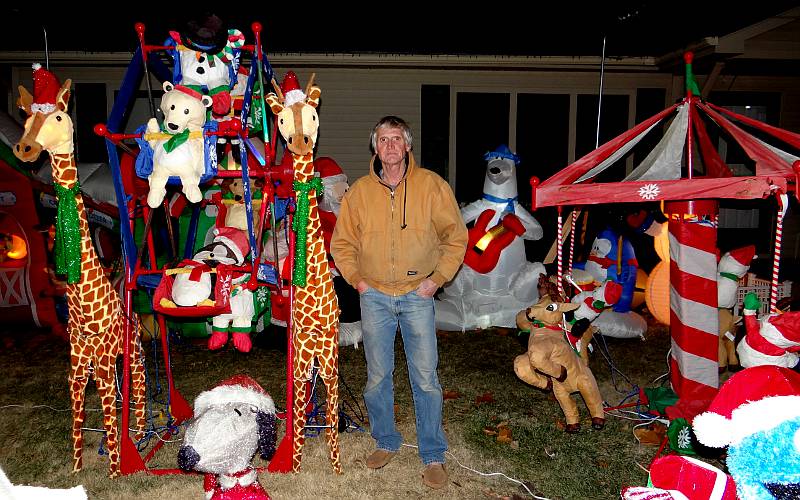 Christmas carnival rides