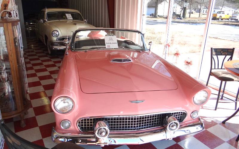 1951 Ford Victoria and 1956 Ford Thunderbird