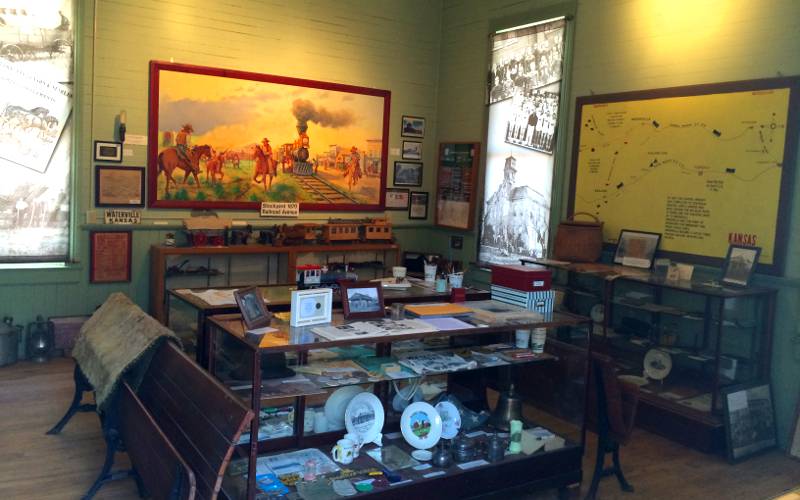 Railroad Depot waiting room - Waterville, Kansas