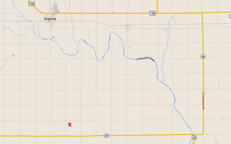 KLOUDbusters Map - Argonia, Kansas