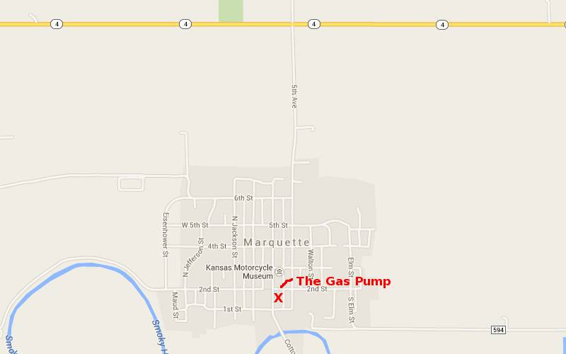 The Gas Pump Map - Marquette, Kansas