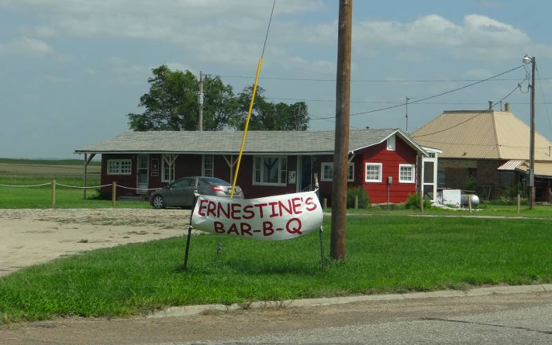 Ernestine's BBQ and gift shop - Nicodemus, Kansas