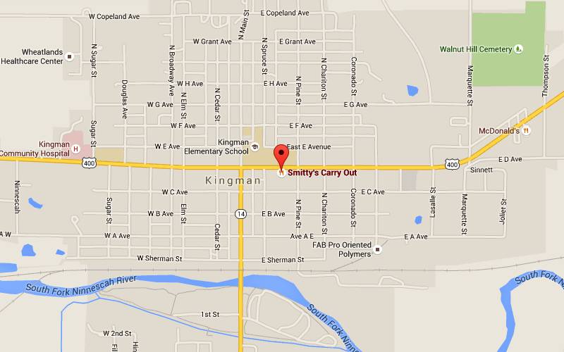 Smitty's Carry Out Map - Kingman, Kansas