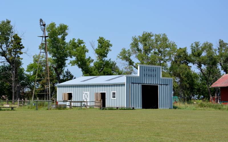 Livery Stable at Souders Historical Farm Museum in Cheney