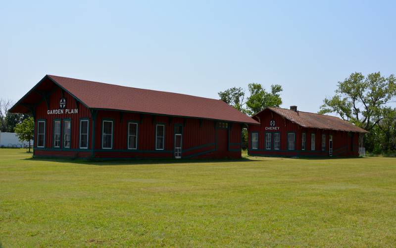 Cheney and Garden Plain railroad depots