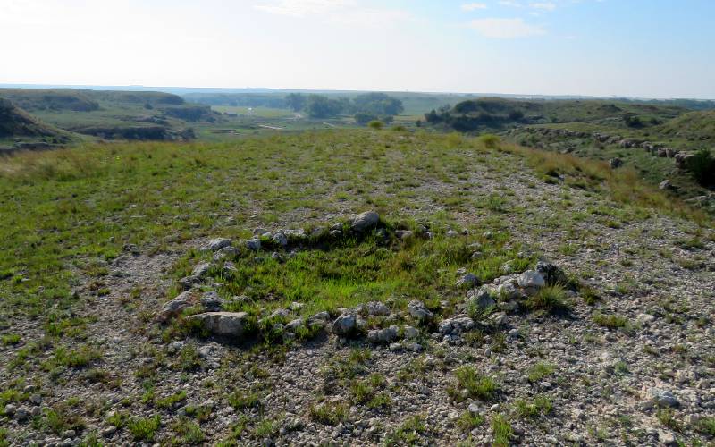 Riffle Pit on the ridge next to Battle Canyon