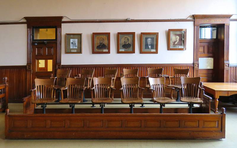 Jury box - Franklin County Courthouse