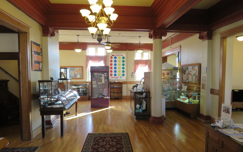 Main gallery of the Harvey County Historical Museum